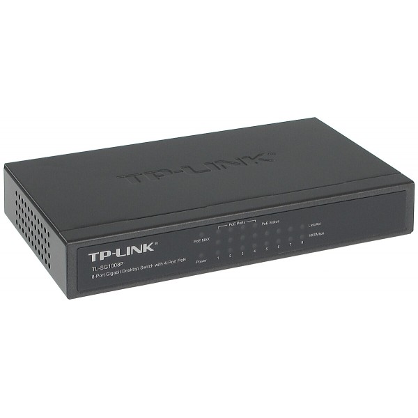 Switch Poe Tl-Sg1008P 8-Portowy Tp-Link