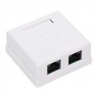 GNIAZDO KOŃCOWE RJ45-2G2 PODWÓJNE