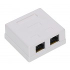 GNIAZDO KOŃCOWE RJ45-2G1/6 PODWÓJNE