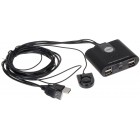 PRZEŁĄCZNIK USB + HUB USB US-224 2 X 115 cm
