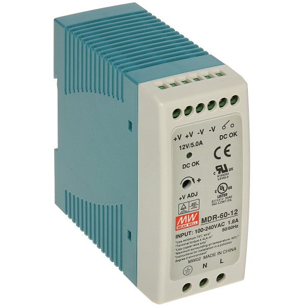 Zasilacz Impulsowy Mdr-60-12