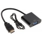 KONWERTER HDMI/VGA+AU-ECO-3