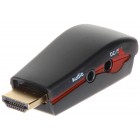 KONWERTER HDMI/VGA+AU-ECO