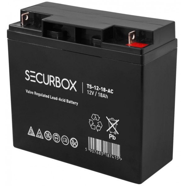 Akumulator 12V 18Ah SECURBOX żelowy AGM VRLA