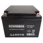Akumulator AGM 12V 26Ah żelowy POWERBOX VRLA
