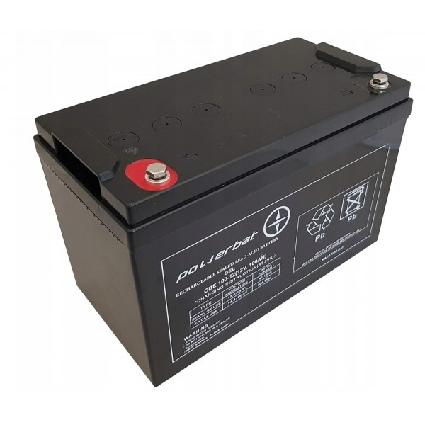 Akumulator żelowy GEL 12V 100Ah POWERBAT