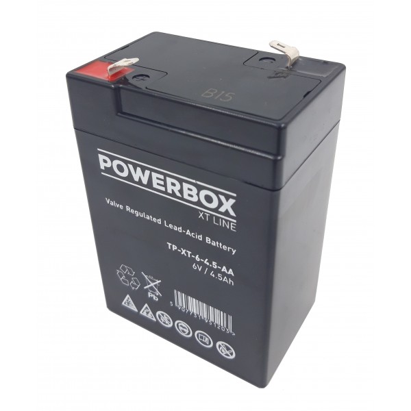 AKUMULATOR ŻELOWY AGM 6V 4.5Ah POWERBOX