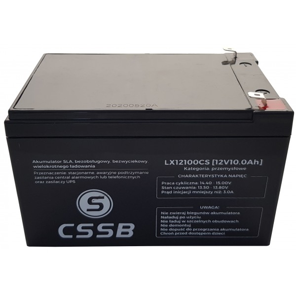 AKUMULATOR ŻELOWY AGM 12V 10Ah CSSB