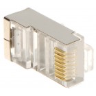 WTYK MODULARNY EKRANOWANY RJ45/C6-EKRANP100